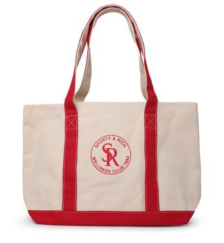 Sporty & Rich | Sporty & Rich Logo Print Tote Bag商品图片 9.5折