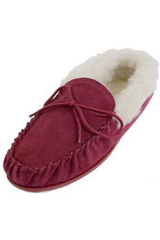 Vicenzo Leather包包, Eastern Counties Leather | Eastern Counties Leather Womens/Ladies Hard Sole Wool Lined Moccasins (Crimson)商品图片 8.6折