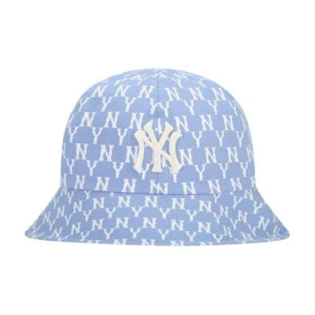 MLB | 【享贝家】ZY- MLB 时尚刺绣logo圆顶 渔夫帽 男女同款  蓝色 32CPHA111-50S 包邮包税
