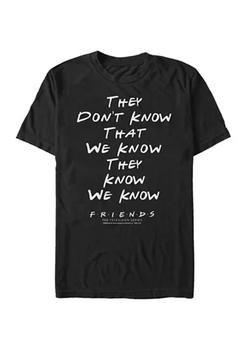 老友记推荐, Friends | Friends They Don't Know Graphic Short Sleeve T-Shirt商品图片 