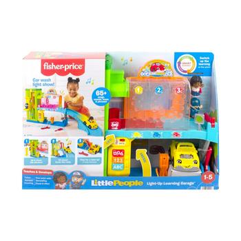 商品Little People Toddler Playset with Figures Toy Car, Light-up Learning Garage图片