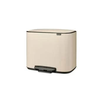 Brabantia | Bo Step on Dual Compartment Recycling Trash Can, 3 plus 6 Gallon, 11 plus 23 Liter,商家Macy's,价格¥1659