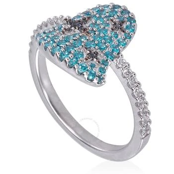 apm Monaco | Ladies Sterling Silver Diamond Lake Ring,商家Jomashop,价格¥291