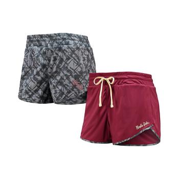 推荐Women's Garnet, Charcoal Florida State Seminoles Fun Stuff Reversible Shorts商品
