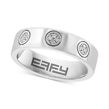 Effy | EFFY® Diamond Mini Cluster Band (1/20 ct. t.w.) in Sterling Silver,商家Macy's,价格¥4022