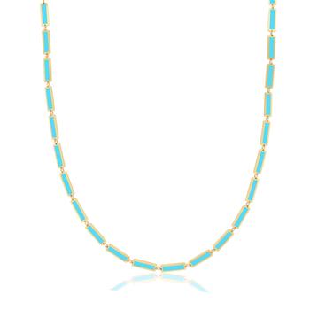 商品The Lovery | Turquoise Bar Necklace,商家Premium Outlets,价格¥6901图片