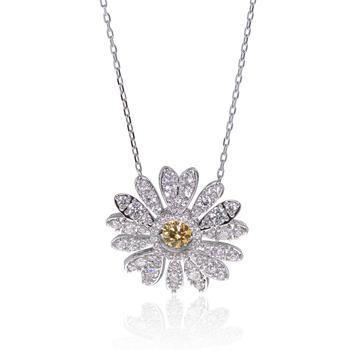 推荐Swarovski Eternal Flower Rhodium Plated And Crystal Pendant Necklace 5512660商品