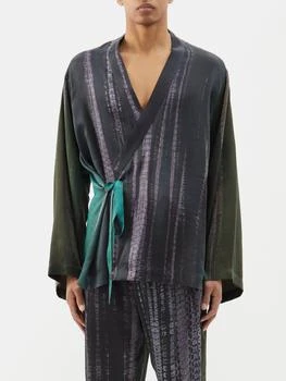 推荐Tao shibori-dyed silk jacket商品