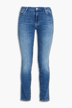 推荐Prima faded mid-rise skinny jeans商品