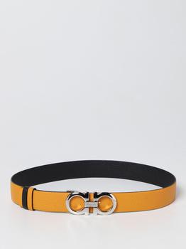 美国菲拉格慕腰带, Salvatore Ferragamo | Salvatore Ferragamo Gancini hammered leather belt商品图片 