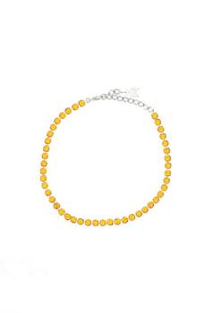 amina muaddi是什么牌子, Amina Muaddi | Amina Muaddi Tennis Crystal Embellished Anklet商品图片 7.2折