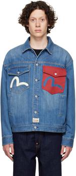 时尚惠美寿男装, Evisu | Blue Fortune Cat Denim Jacket商品图片 额外8.5折, 独家减免邮费, 额外八五折
