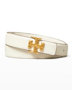 tory burch kira怎么选, Tory Burch | Kira 1" Leather Belt w/ Logo Buckle商品图片 