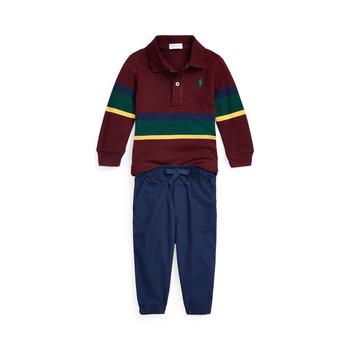 Ralph Lauren | Baby Boys Mesh Polo Shirt and Poplin Jogger Pants Set商品图片,