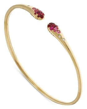 Alberto Milani | 18K Yellow Gold Via Fiori Scuri Diamond & Pink Sapphire Cuff Bracelet - Exclusive, Italy Campaign,商家Bloomingdale's,价格¥24114