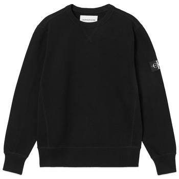 ck卫衣推荐, Calvin Klein | Calvin Klein Monogram Sleeve Badge Crew Sweat - Black商品图片 