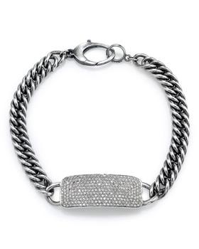 商品Mr. Lowe | Men's Chain Link Diamond Pave ID Bracelet,商家Neiman Marcus,价格¥16283图片