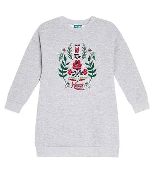 推荐Embroidered cotton jersey sweatshirt dress商品