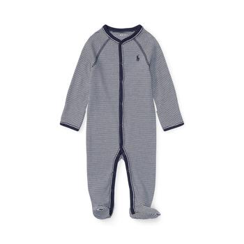 商品Striped Cotton Jersey Coverall (Infant)图片