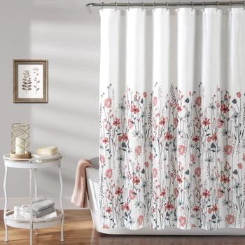 Lush Decor | Clarissa Floral Shower Curtain,商家Premium Outlets,价格¥320