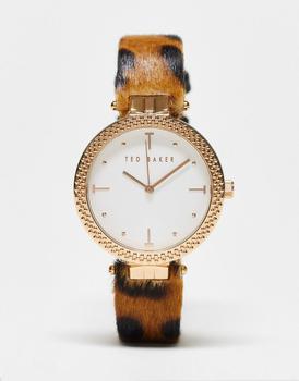 推荐Ted Baker classic watch with leopard print strap商品