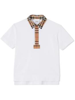 Burberry | Vintage check trim polo shirt商品图片,