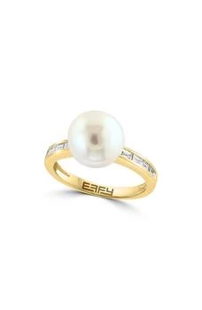 Effy | 14K Yellow Gold Diamond & Cultured Freshwater Pearl Ring,商家Nordstrom Rack,价格¥7230