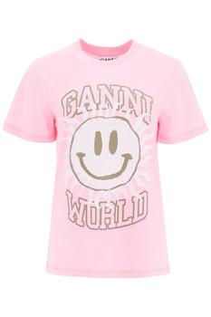 推荐Ganni 'Smiley' Print T Shirt商品