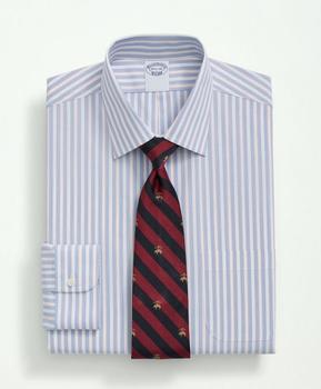 Brooks Brothers | Big & Tall Stretch Supima® Cotton Non-Iron Poplin Ainsley Collar, Striped Dress Shirt商品图片,3件7.5折, 满折