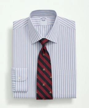 Brooks Brothers | Big & Tall Stretch Supima® Cotton Non-Iron Poplin Ainsley Collar, Striped Dress Shirt 额外7折, 额外七折