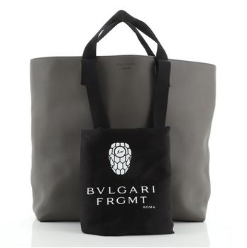 推荐Bvlgari Fragment Convertible Tote Leather Neutral商品