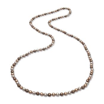 推荐Silver-Tone Tonal Imitation Pearl 42" Long Strand Necklace, Created for Macy's商品