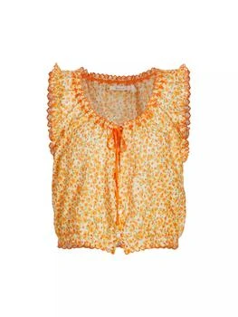 DÔEN | Traveler Floral Top,商家Saks Fifth Avenue,价格¥1114