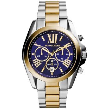 michael kors bradshaw, Michael Kors | Women’s Chronograph Bradshaw Two-Tone Stainless Steel Bracelet Watch 43mm MK5976商品图片 额外7.5折, 额外七五折