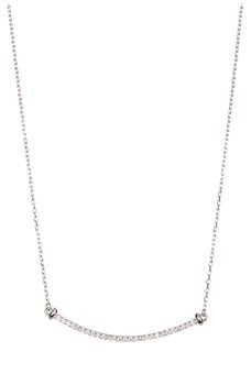 product Mercer White Rhodium Plated Swarovski Crystal Accented Pendant Necklace image