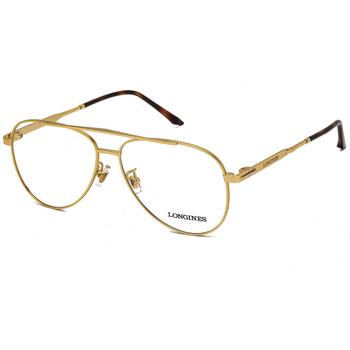 Longines Men's Eyeglasses - Clear Lens Shiny Endura Gold/Matte Black | LG5003-H 30A
