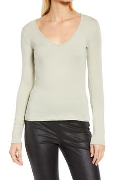 Nordstrom Rack, Vince | Deep V-Neck Sweater商品图片 4.5折