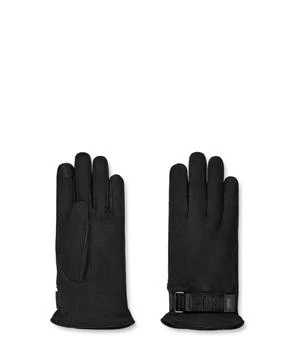 UGG | Logo Leather Smart Gloves with Conductive Tips and Recycled Microfur Lining,商家Zappos,价格¥729