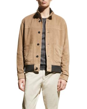 Vince | Men's Suede Button-Front Jacket商品图片,
