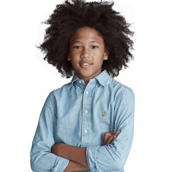 商品Ralph Lauren | 大童款全棉长袖衬衫,商家Macy's,价格¥423图片