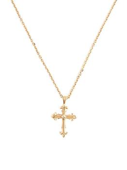 商品Emanuele Bicocchi | Fleury Cross Small Gold-Plated Sterling Silver Pendant Necklace,商家Saks Fifth Avenue,价格¥1810图片