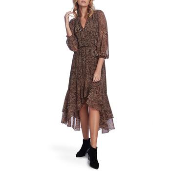 1. State是什么牌子, 1. State | Leopard-Print High-Low Dress商品图片 6折