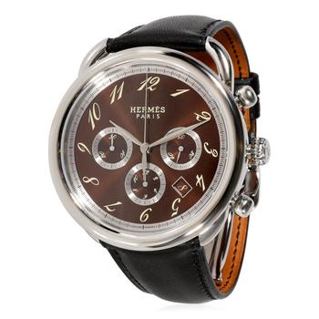 product Pre-owned Hermes Arceau Chronograph Automatic Brown Dial Mens Watch AR4.910.435.MHA image