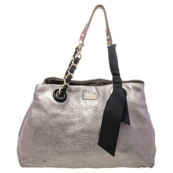 kate spade bag男包, [二手商品] Kate Spade | Kate Spade Silver Leather Shoulder Bag商品图片 6.6折