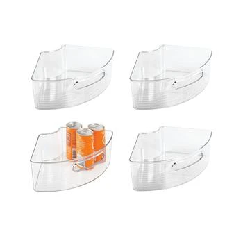 iDesign | Plastic Lazy Susan Cabinet Storage Bin, Set of 4,商家Macy's,价格¥419