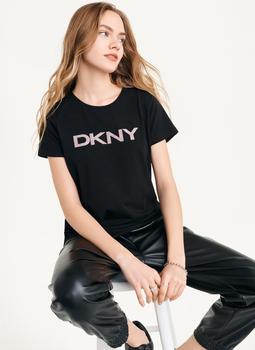 DKNY | Glitter Logo Tee商品图片,7.4折起