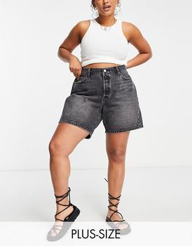 美国李维斯, Levi's | Levi's Plus 90s 501 denim shorts in washed black商品图片 