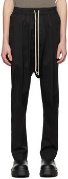 Rick Owens | Black Drawstring Classic Trousers商品图片,额外8.5折, 独家减免邮费, 额外八五折