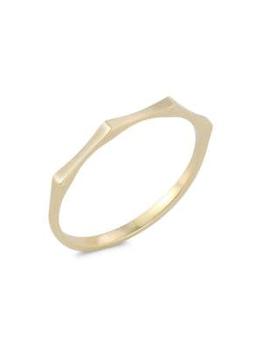 商品Saks Fifth Avenue | 14K Yellow Gold Thin Geometric Band Ring,商家Saks OFF 5TH,价格¥1373图片
