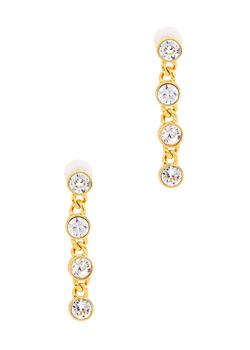 商品Kenneth Jay Lane | Crystal-embellished drop earrings,商家Harvey Nichols,价格¥663图片